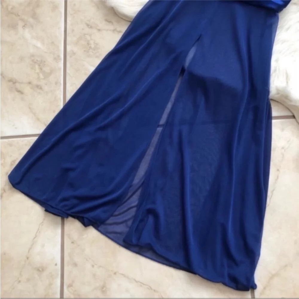 Adrianna Papell One Shoulder Prom Dress - Picture 2 of 8